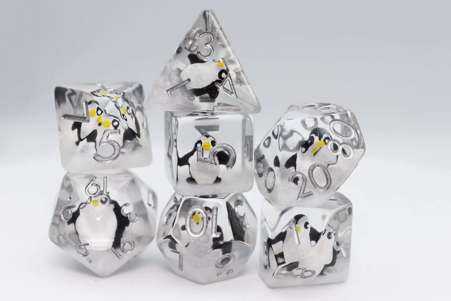 Baby Penguin 7pc Dice Set