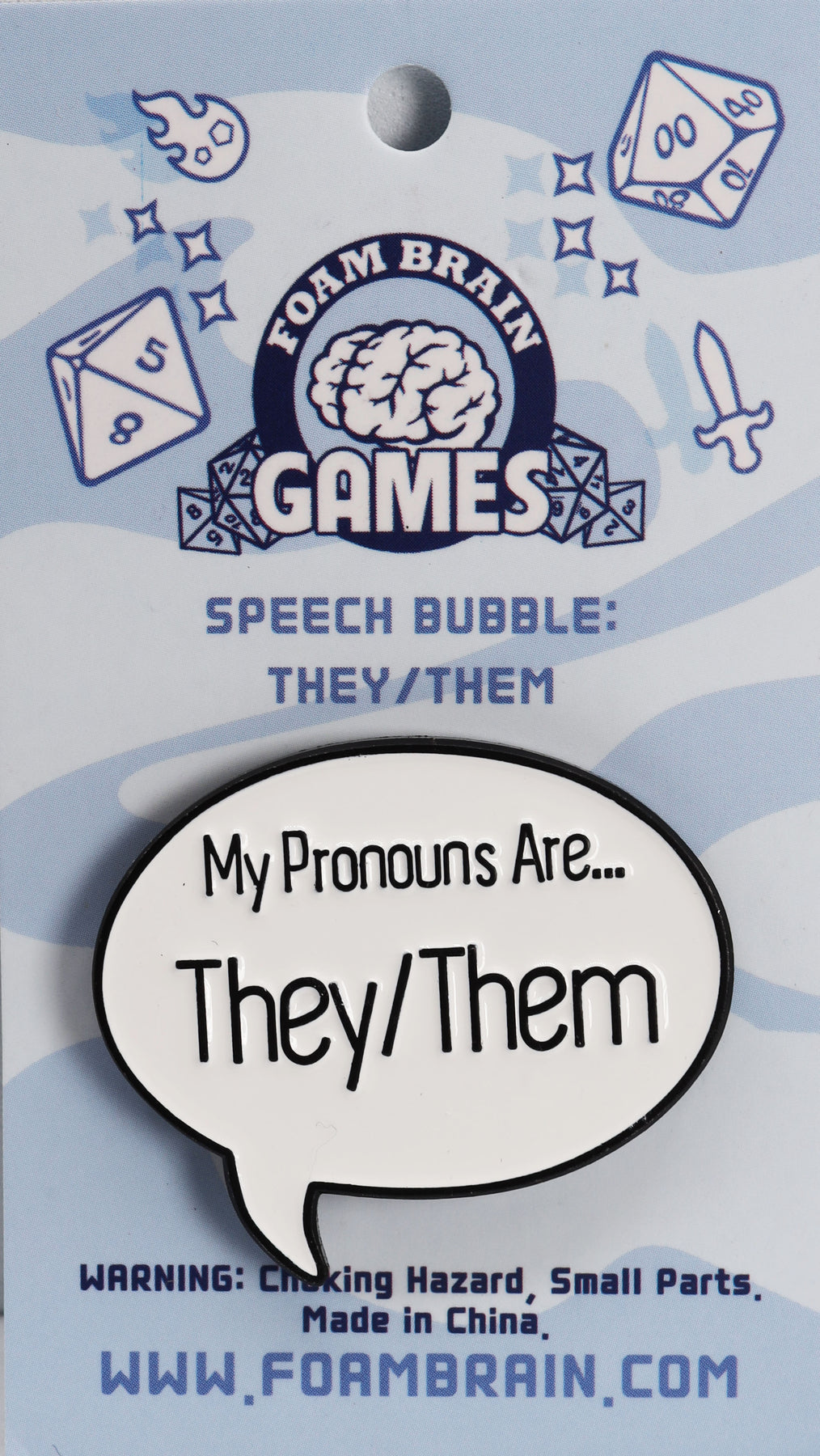 Pronoun Bubble Pin