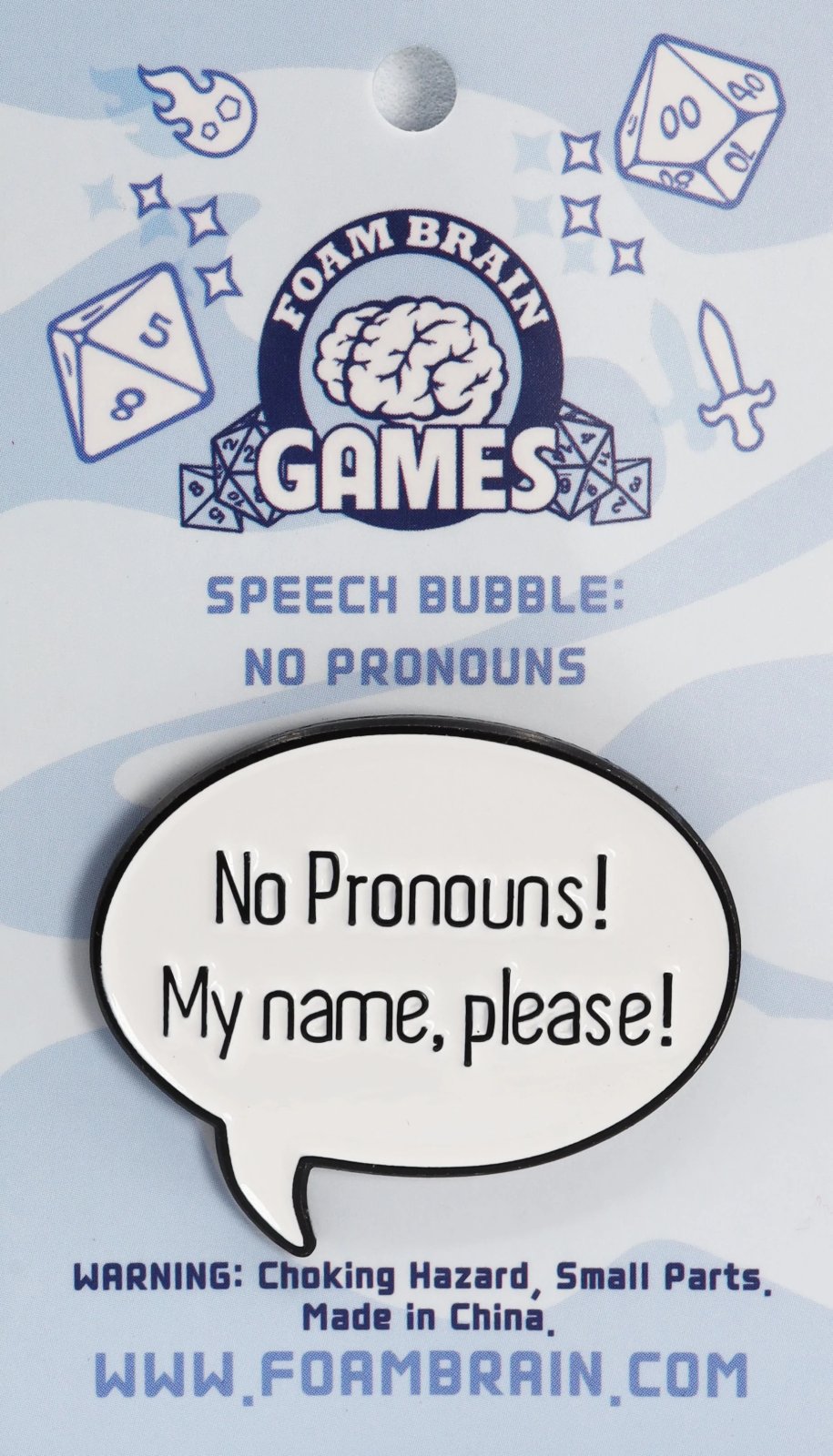 Pronoun Bubble Pin