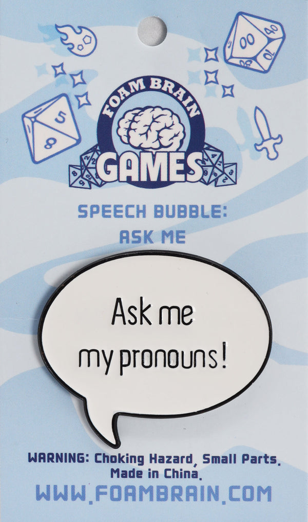 Pronoun Bubble Pin