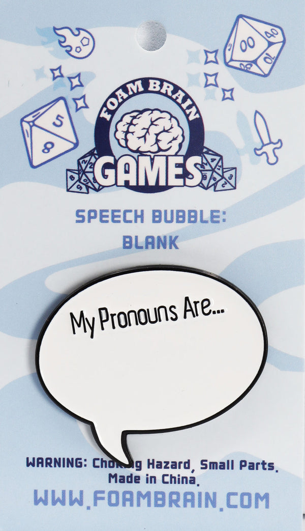 Pronoun Bubble Pin