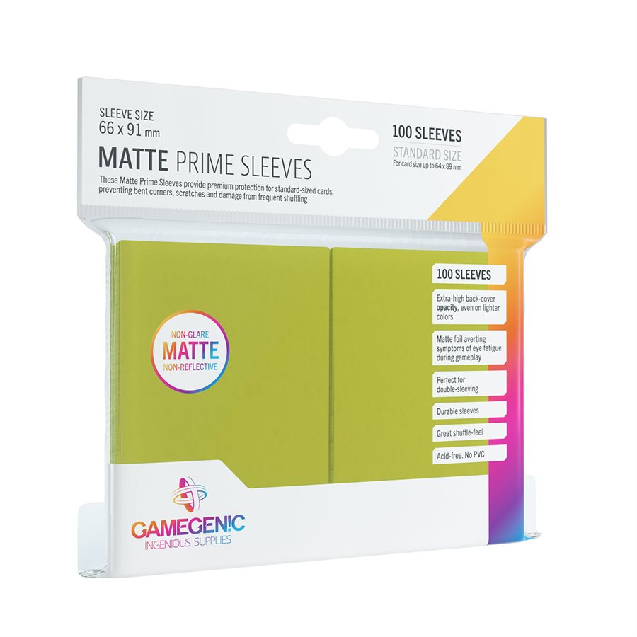Gamegenic Matte Prime Lime Sleeves 100ct