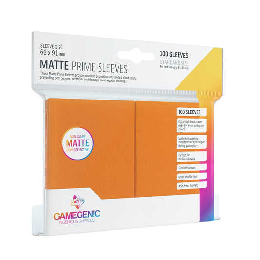 Gamegenic Matte Prime Orange Sleeves 100ct