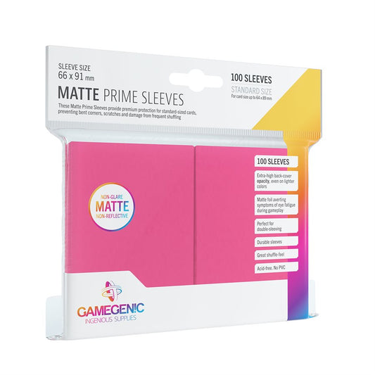 Gamegenic Matte Prime Pink Sleeves 100ct