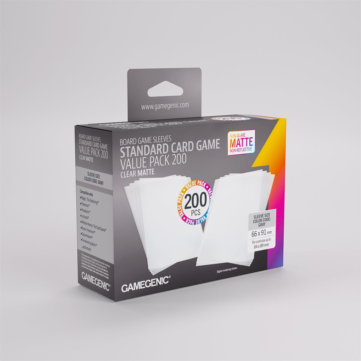 Gamegenic Matte Standard Card Game Value Pack 200ct