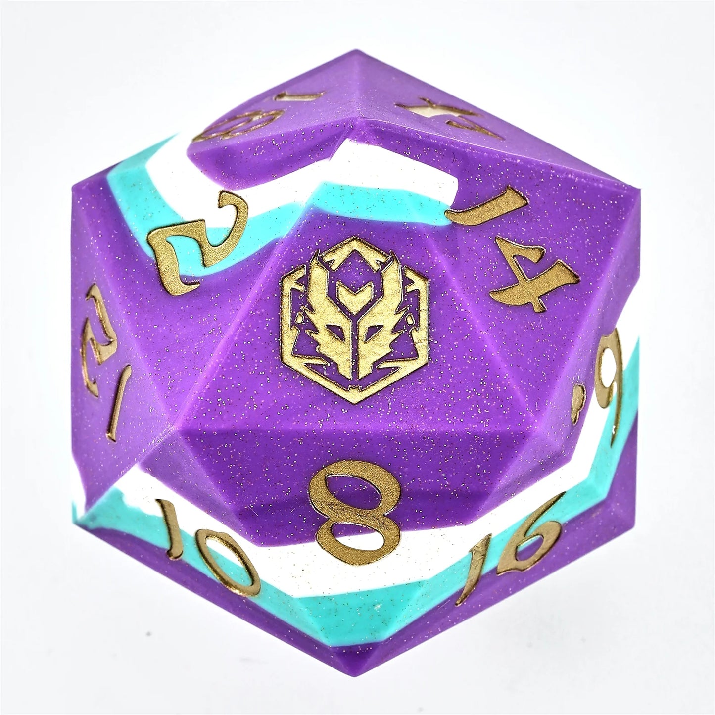 55mm Chonk Rubber Silicon D20 Celestial Gleam