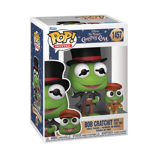 Pop Muppet Xmas Carol Kermit w/ Tiny Tim Vinyl Figure