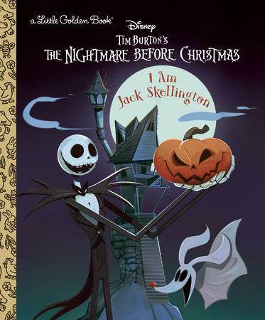 Little Golden Book Disney Nightmare Before Christmas I Am Jack Skellington