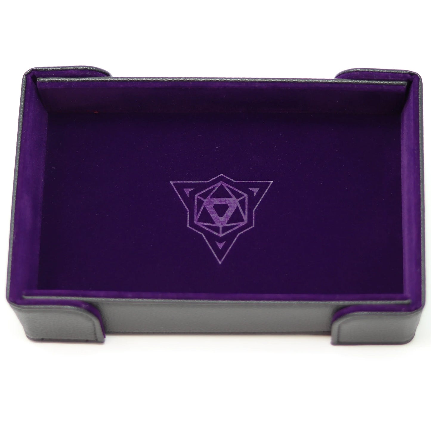 Magnetic Rectangular Dice Tray Purple Velvet