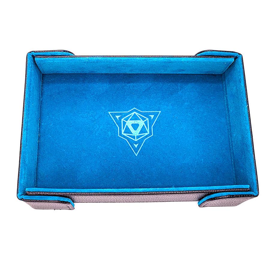 Magnetic Rectangular Dice Tray Teal Velvet
