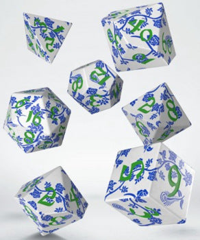 Full Art Porcelain Dice Set