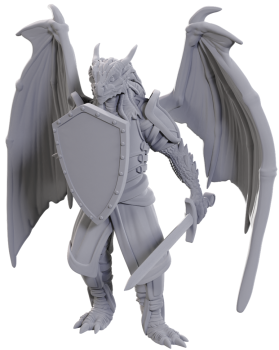 D&D Unpainted Dragonborn of Bahamut (WV25)