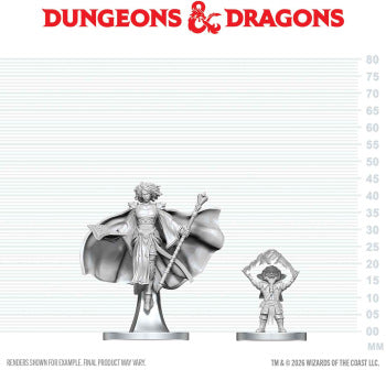 D&D Unpainted Gnome Warlock & Aasimar Wizard (WV29)