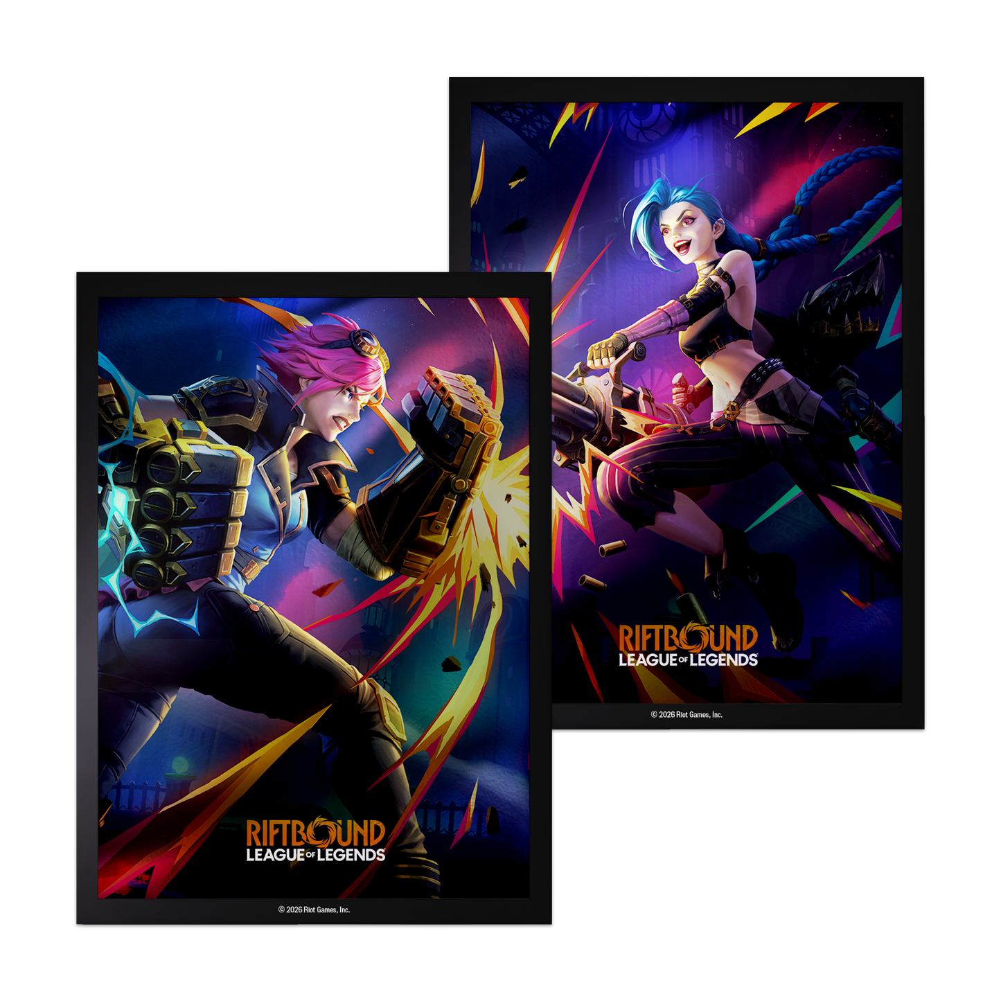 Riftbound Vendetta Art Sleeves Vi Vs. Jinx 100ct