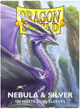 Dragon Shield Sleeves Dual Matte Nebula/Silver 100ct