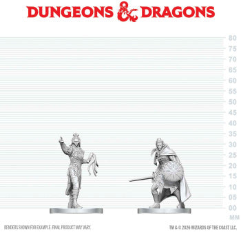 D&D Unpainted Drow Elite Warrior & Drow Priestess of Lolth (WV29)