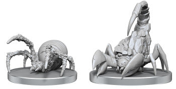 Pathfinder Unpainted Cave Scorpion & Hunting Spider (WV26)