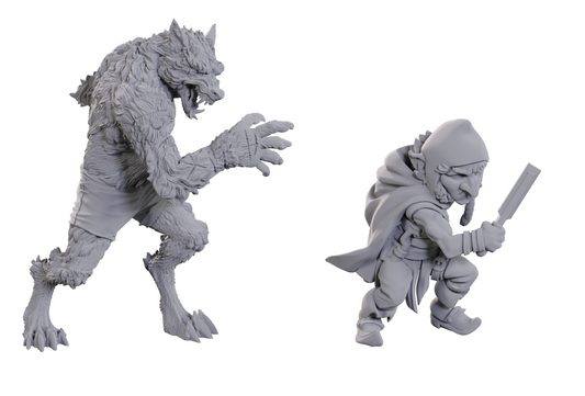 Critical Role Unpainted WV23 Chetney Pock O'Pea & Werewolf