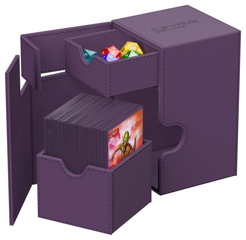 Ultimate Guard Xenoskin Flip'n'Tray 100+ (Purple) Deckbox