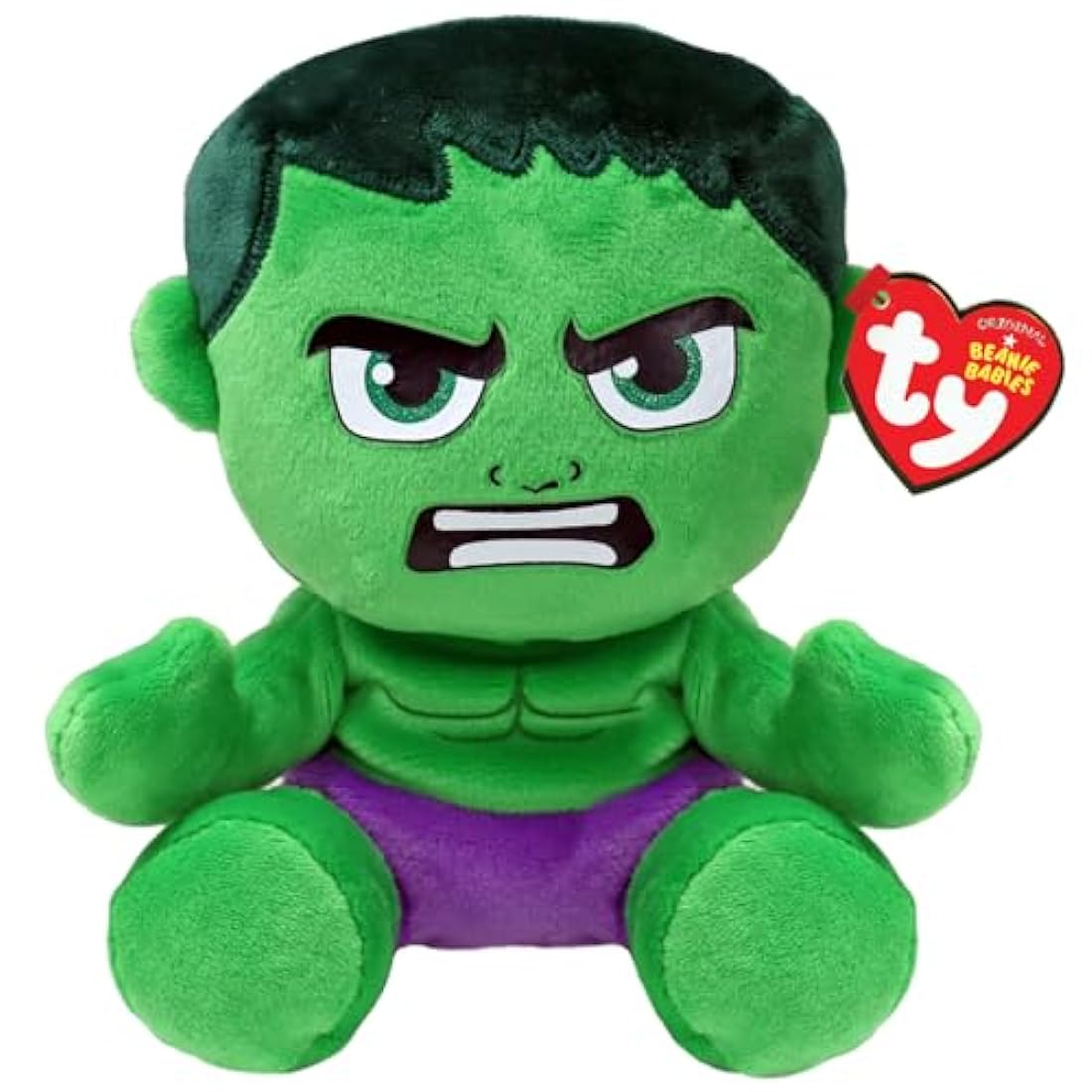 Ty Beanie Baby Marvel Super Heroes Hulk 7.5" Floppy Plush