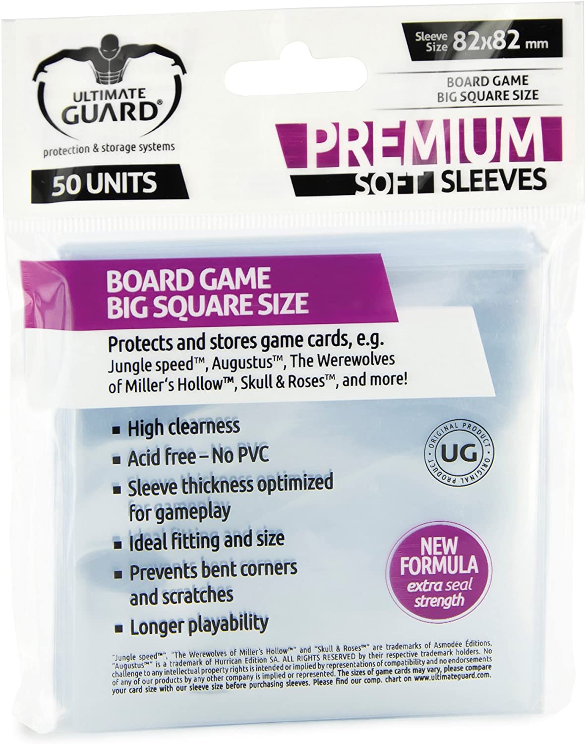 Board Game Sleeves Square 82x82