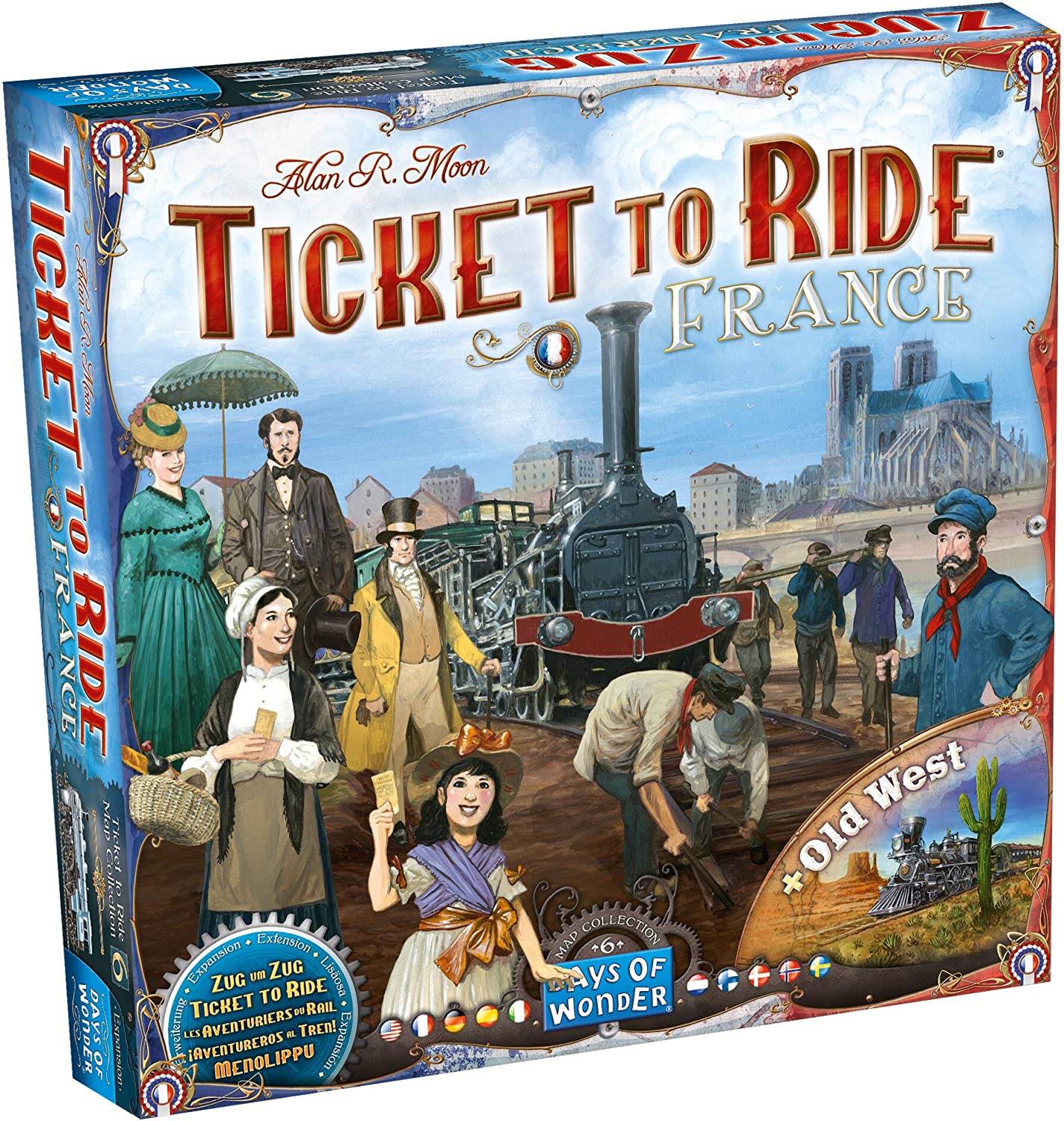 Ticket to Ride France/Old West Map 6