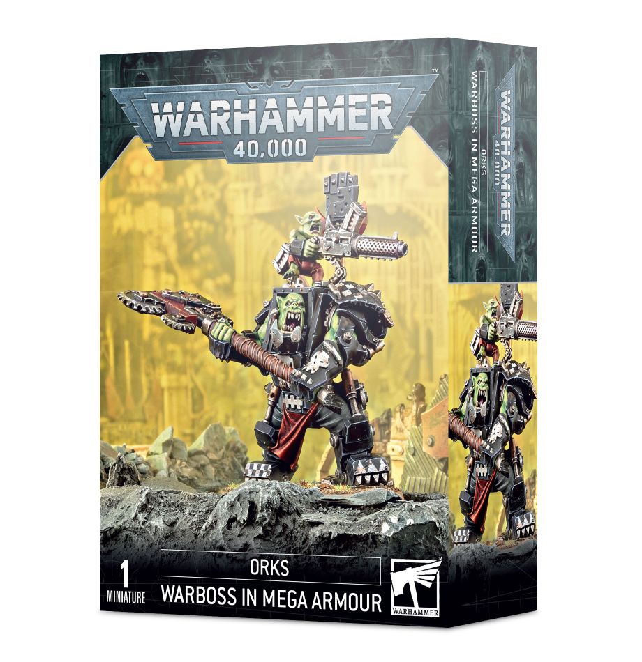 Warhammer 40k Orks Warboss in Mega Armour