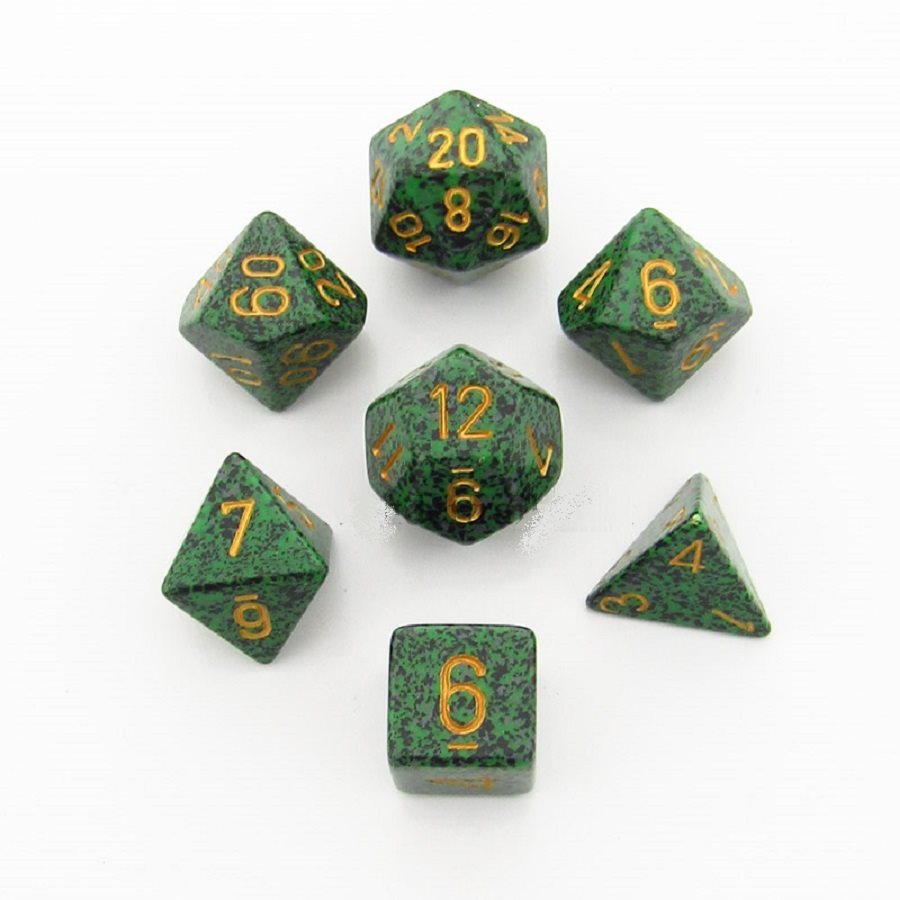 Speckled Golden Recon 7pc Dice Set