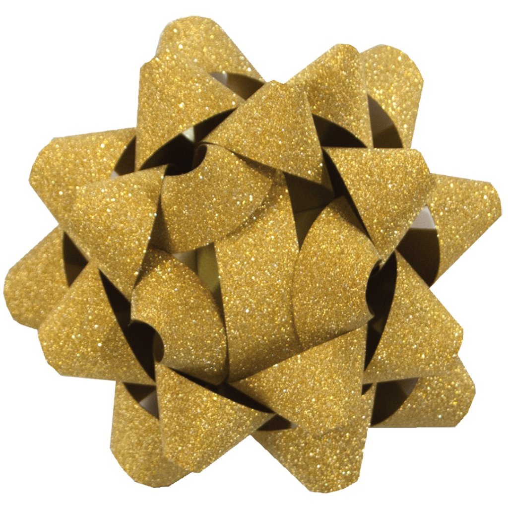 Glitter Star Bow Gold