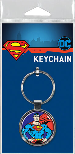 Superman On Blue Keychain