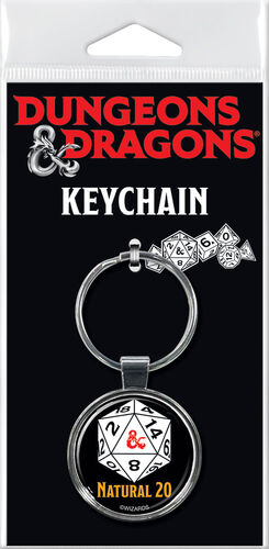 Dungeons & Dragons Natural 20 Keychain