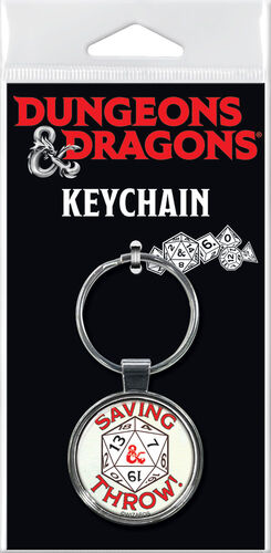Dungeons & Dragons Saving Throw Keychain
