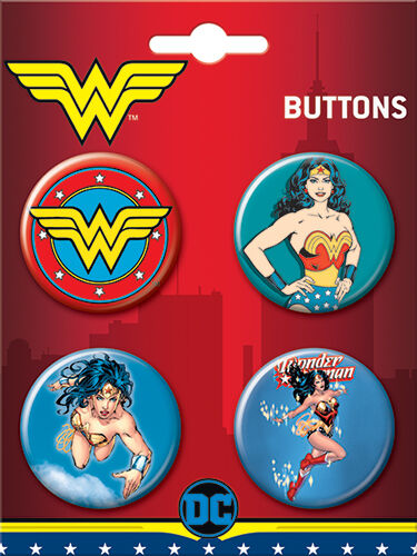 Wonder Woman 4 Button Set
