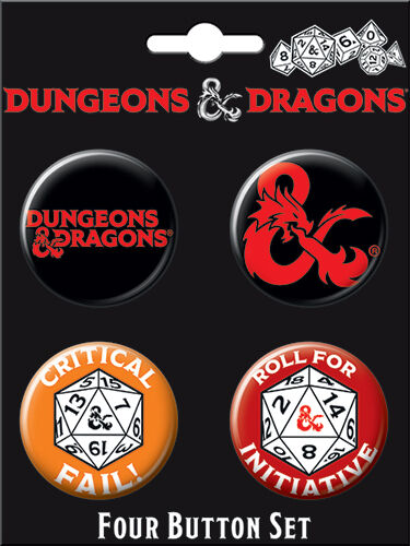 Dungeons & Dragons Button Set 1