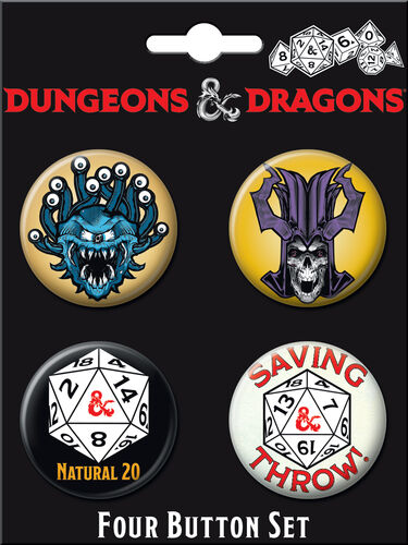 Dungeons & Dragons Button Set 2