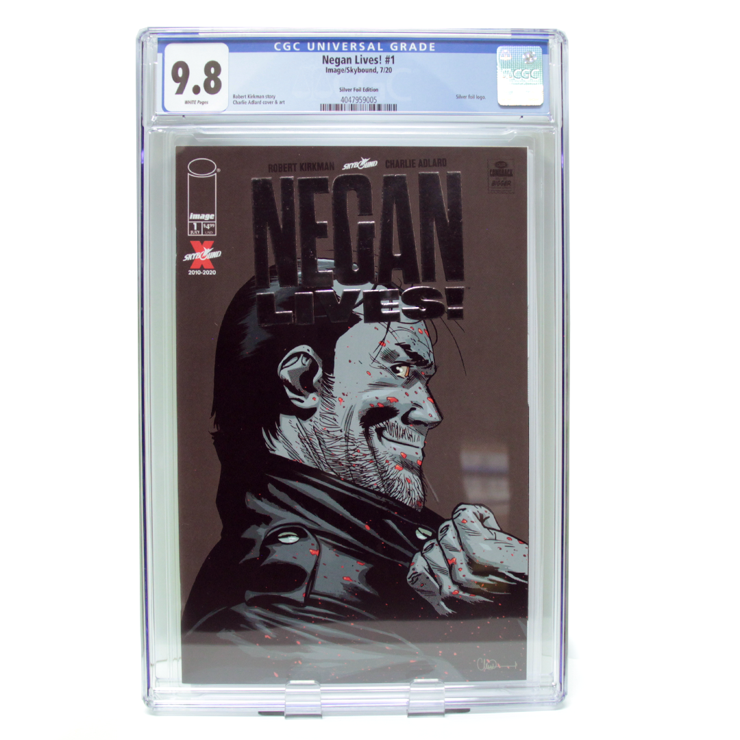 Negan Lives! #1 7/20 Image/Skybound Silver Foil Edition (CGC Graded)