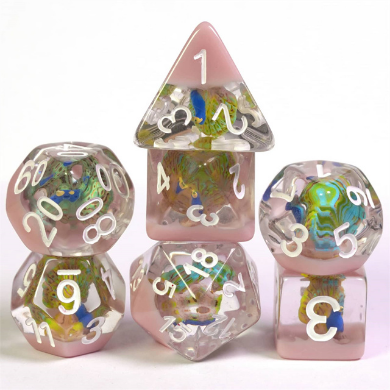 Peacock Dice Set (7 Dice)