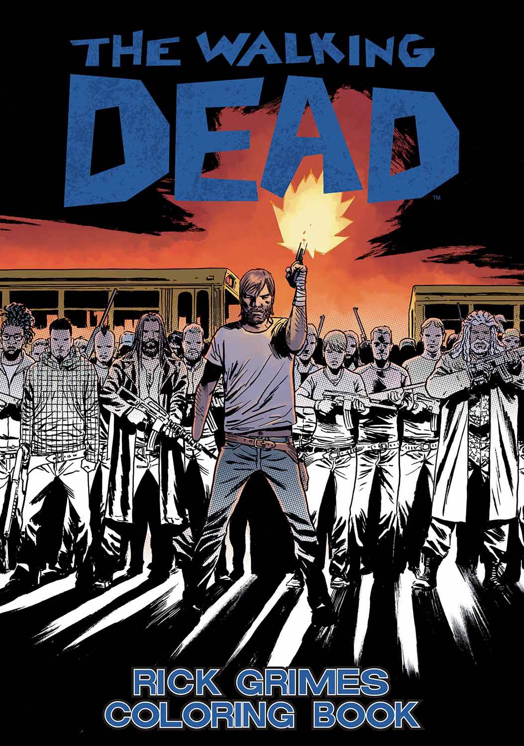 Walking Dead Rick Grimes Adult Colouring Book