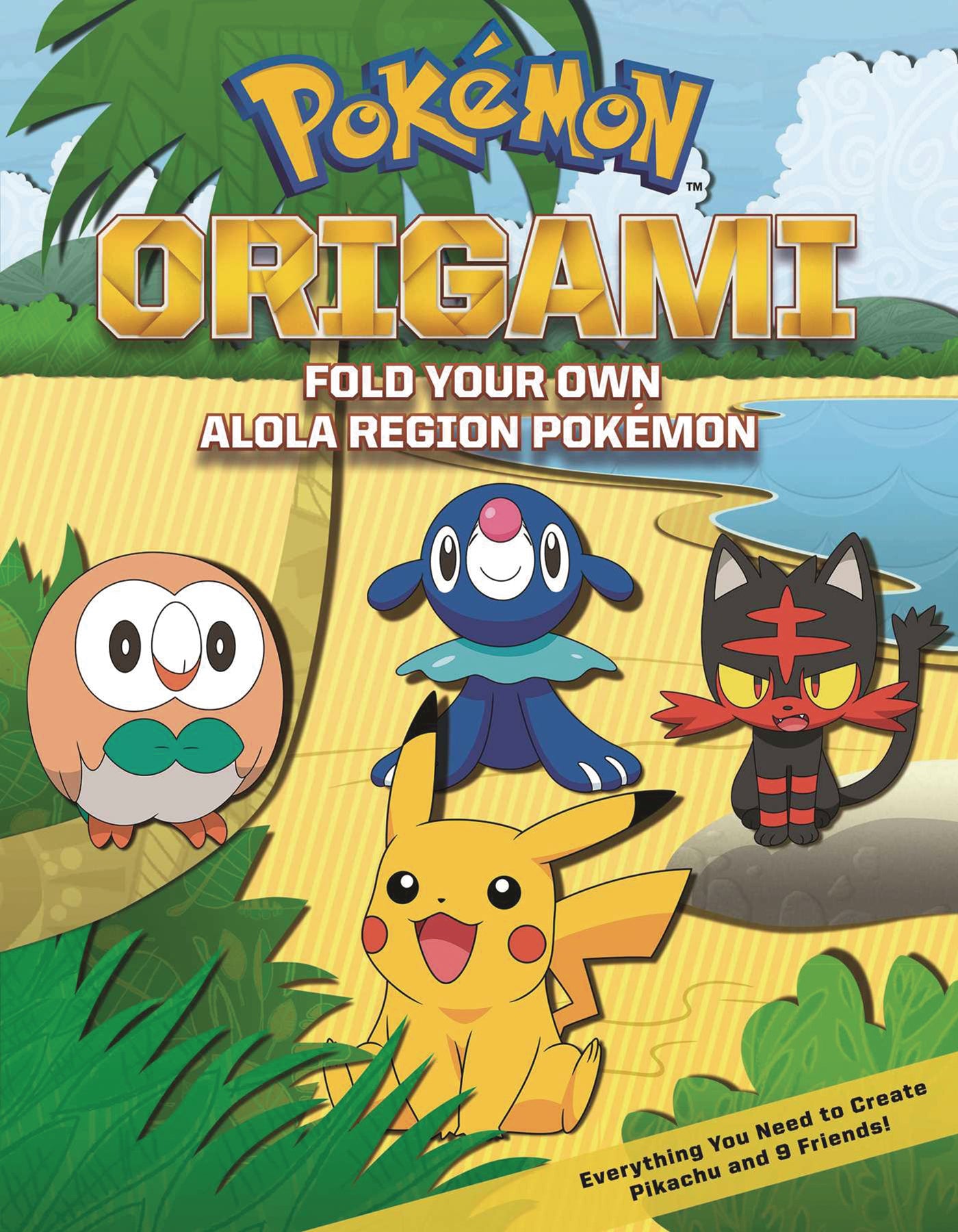 Pokemon Origami Fold Your Own Alola Region Pokemon