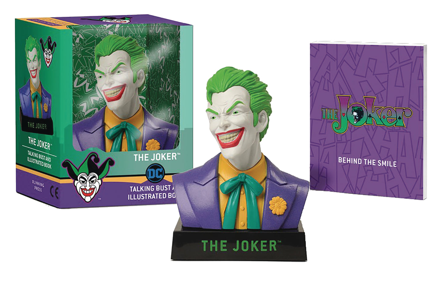Joker Talking Bust & Illustrated Book Kit