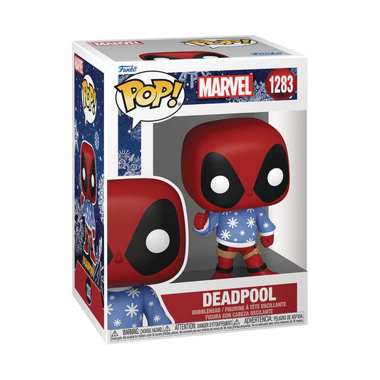 Pop Marvel Holiday Deadpool Sweater Vinyl Figure