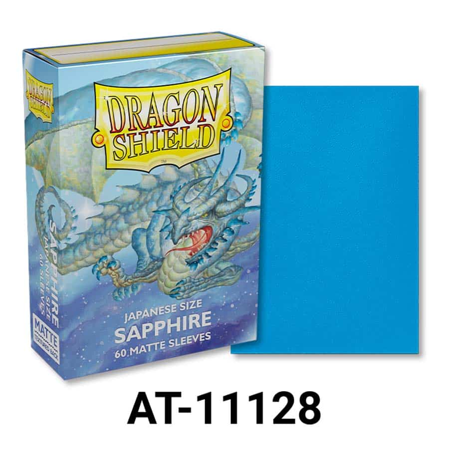 Dragon Shield Japanese Matte Sapphire Sleeves (60ct)