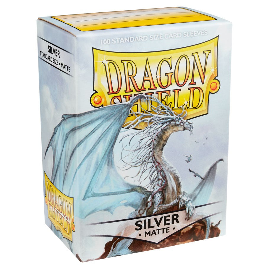 Dragon Shield Sleeves Matte Silver 100ct
