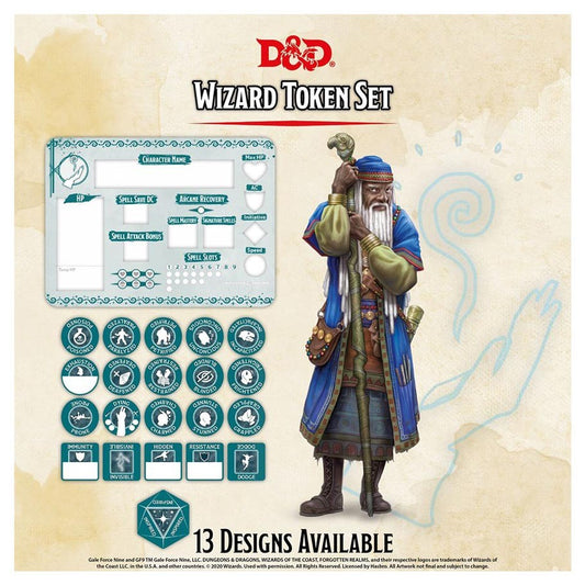 Dungeons & Dragons Wizard Token Set