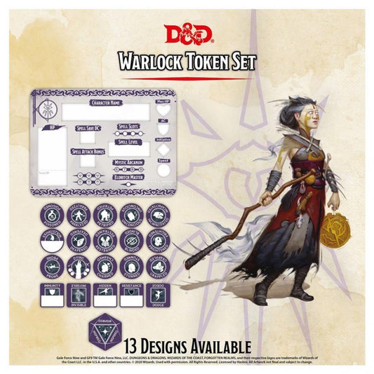 Dungeons & Dragons Warlock Token Set