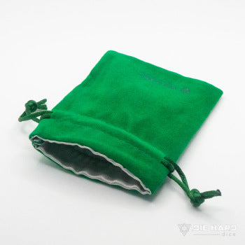 Velvet Dice Bag - Green 3x4"