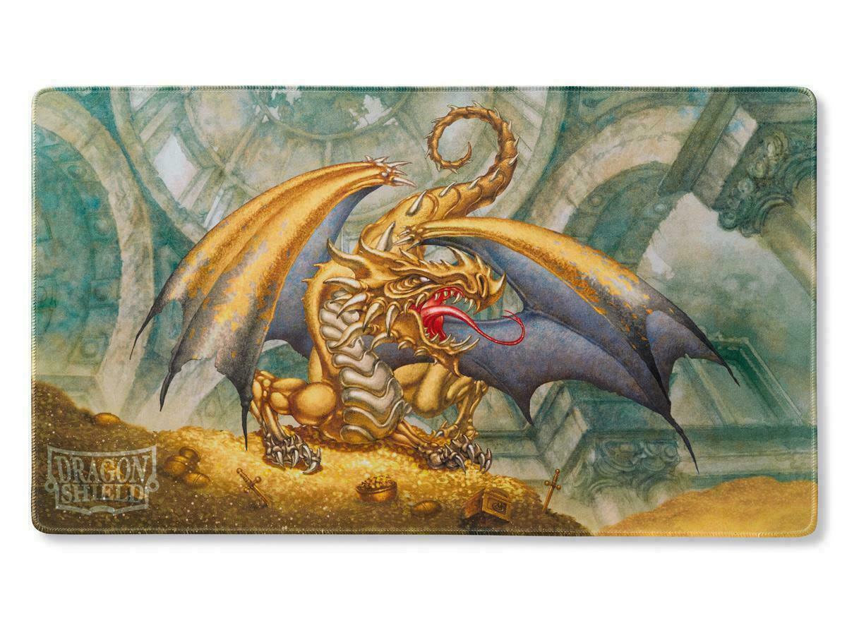 Dragon Shield Playmat Art Gold