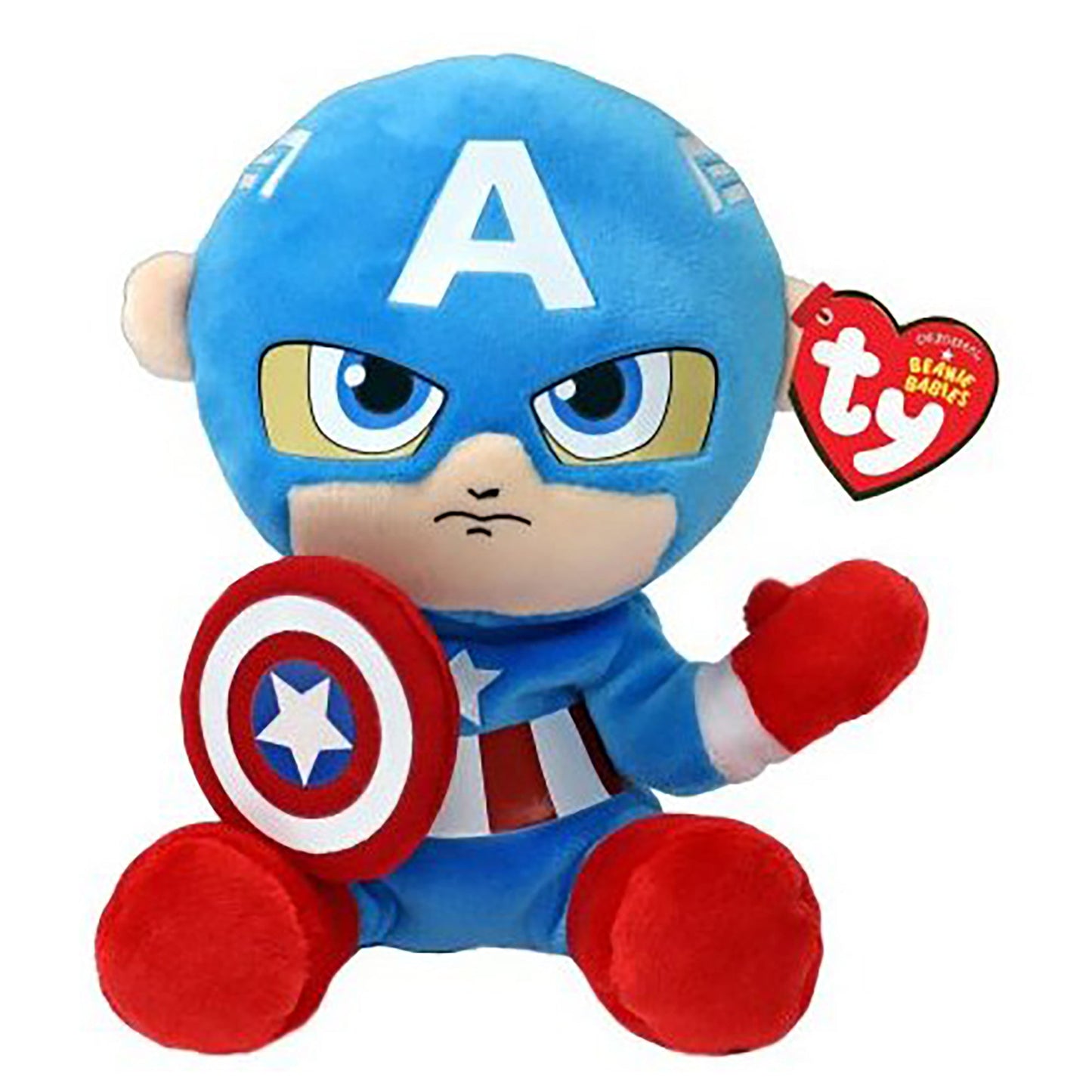 Ty Beanie Baby Marvel Super Heroes Captain America 12" Floppy Plush